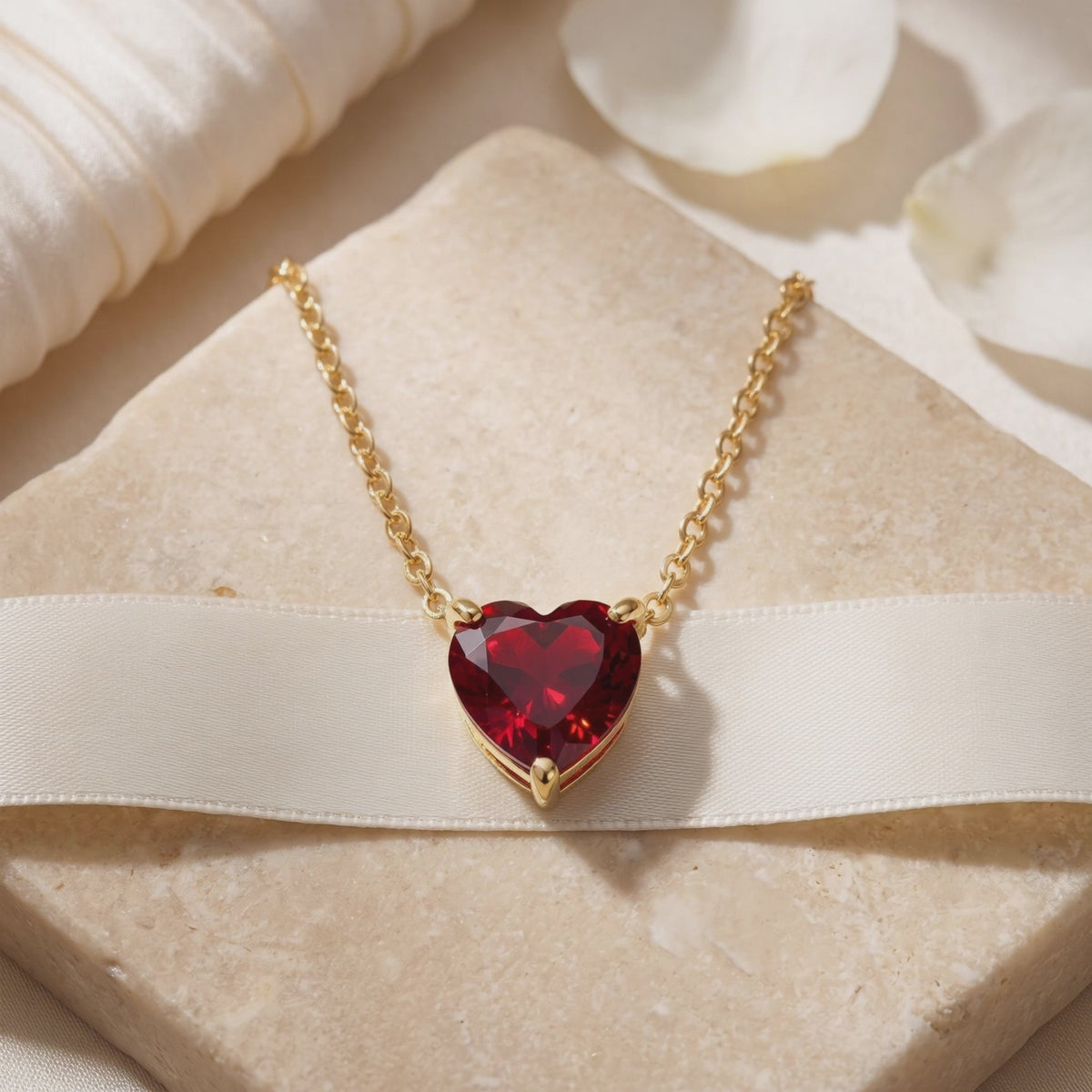 Royal Red Diamond Heart Necklace — Hero video (10 seconds)