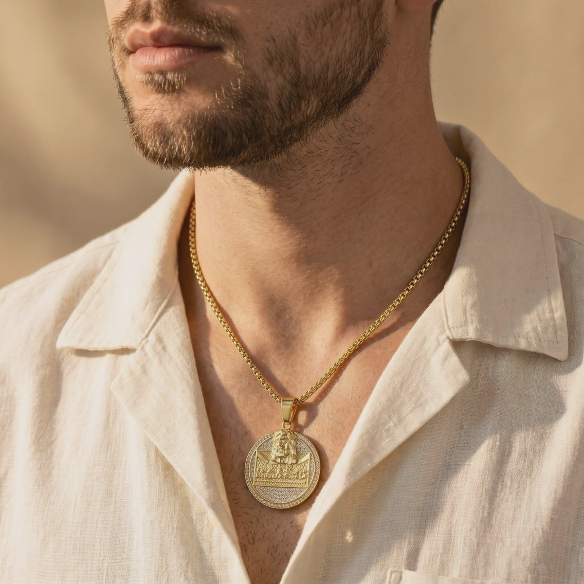 YLQ49706-cross necklace lifestyle video