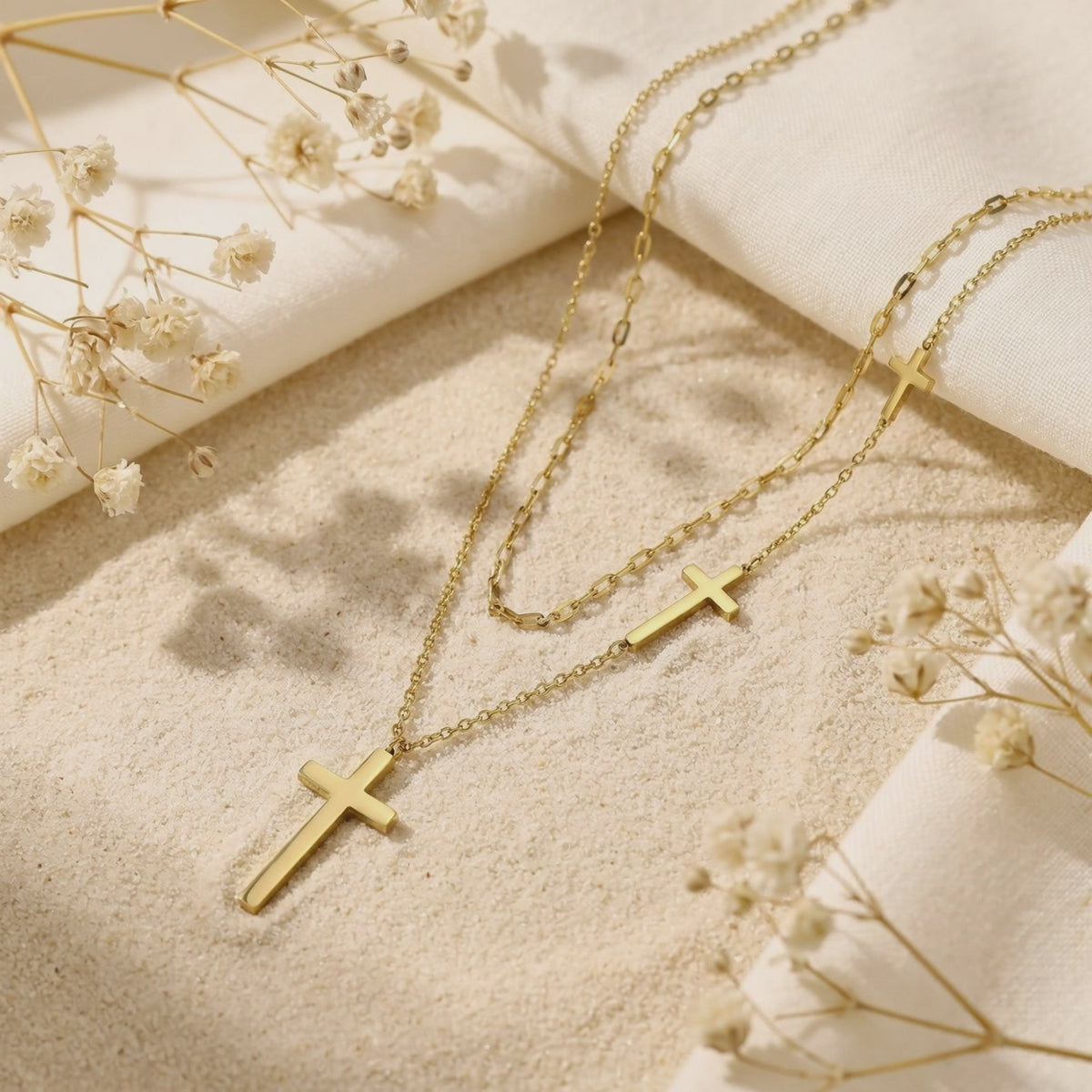 YLQ49558-cross necklace rotation video