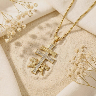 YLQ49668-cross necklace rotation video