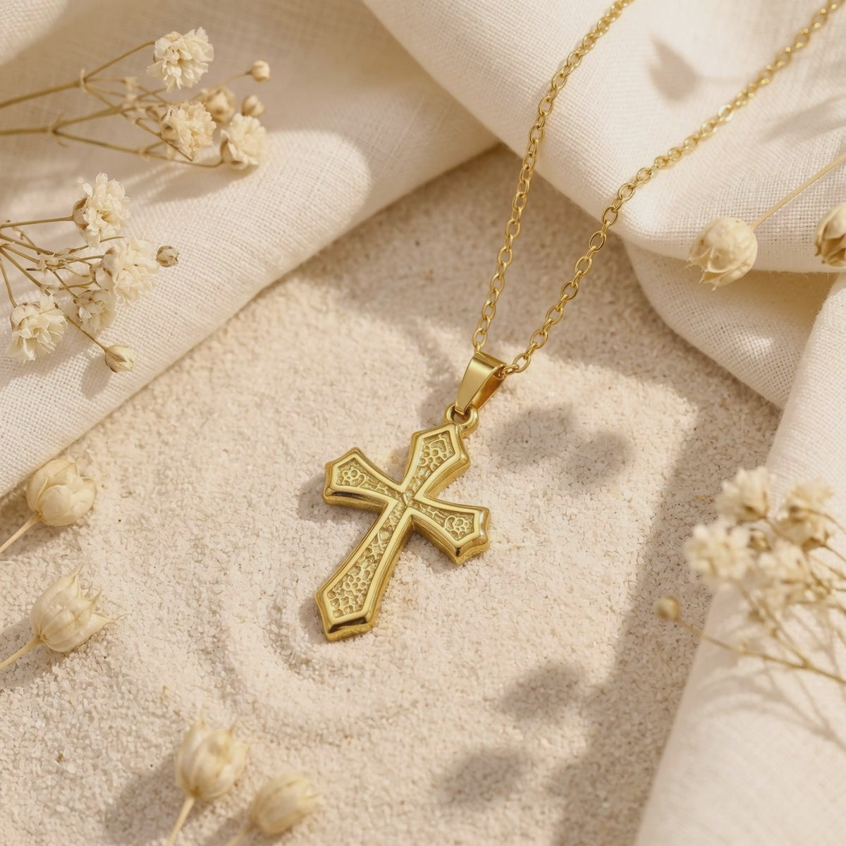 YLQ49597-cross necklace rotation video
