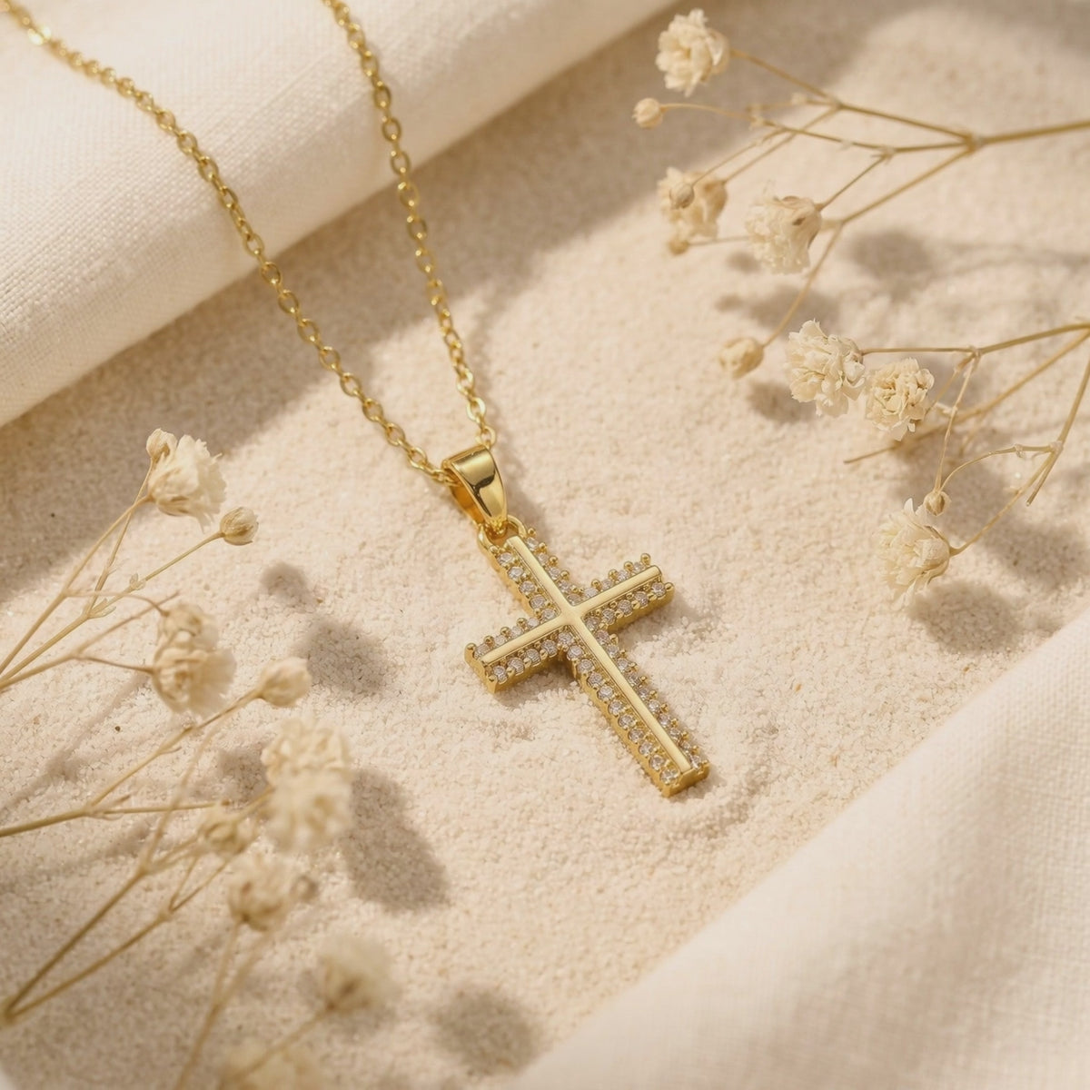 YLQ49573-cross necklace rotation video