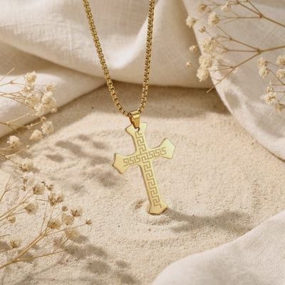 YLQ49676-cross necklace rotation video