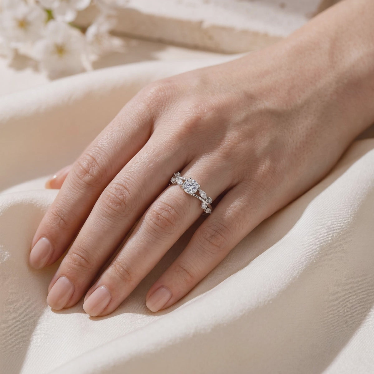 Vintage Moissanite Vine Ring — Lifestyle video (10 seconds)