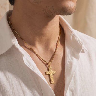 YLQ49693-cross necklace lifestyle video