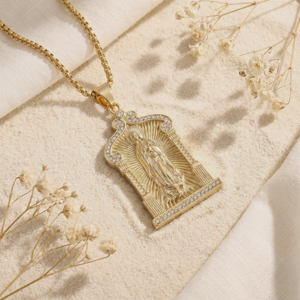 YLQ49690-cross necklace rotation video