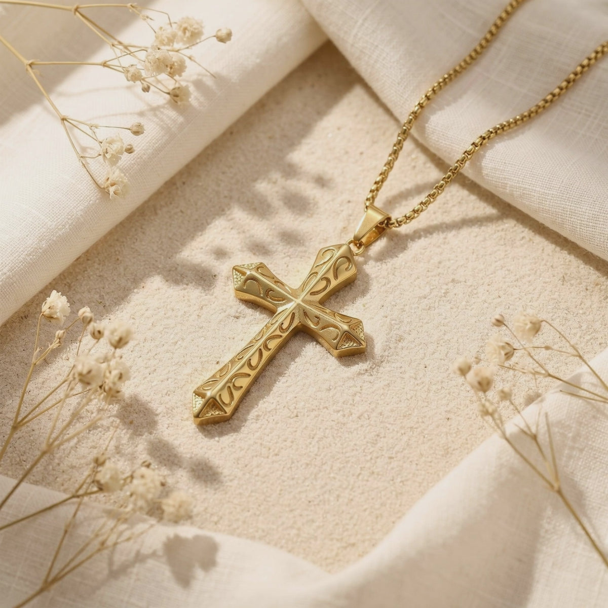 YLQ49664-cross necklace rotation video