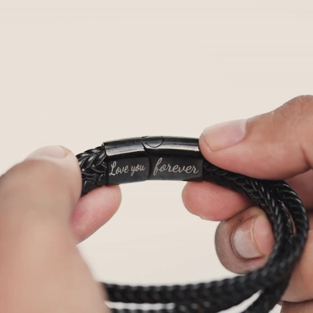 Video showing how to open the to my grandson bracelet