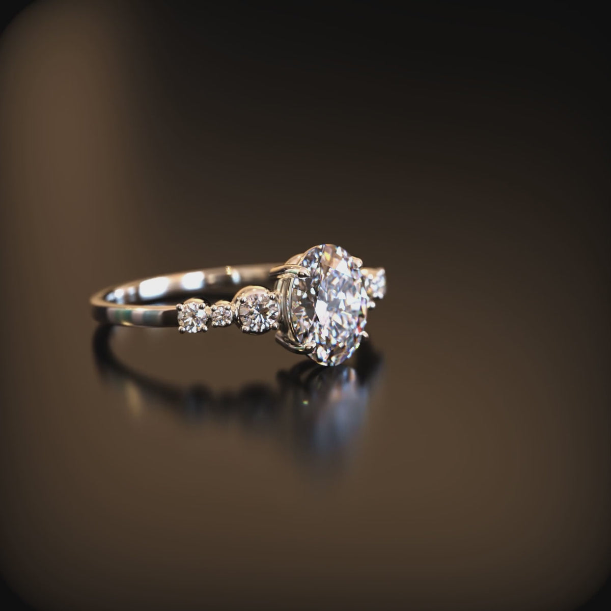 The Alina ring in 14K solid gold
