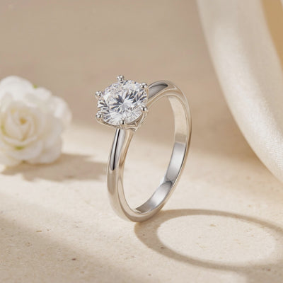 3CT Brilliant Round Cut Moissanite Ring — Hero video (10 seconds)