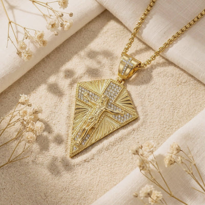 YLQ49689-cross necklace rotation video