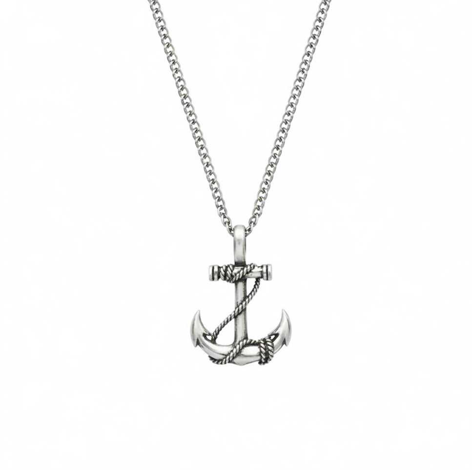 Collar de fénix para hombre - Plata de ley S925