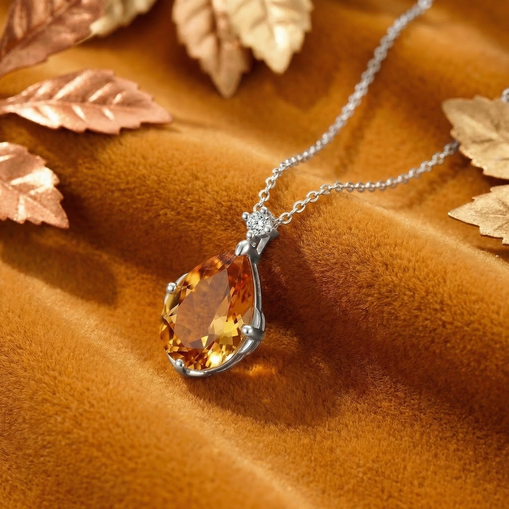 the-aurelienne-pear-18k-gold-vermeil in silver finish