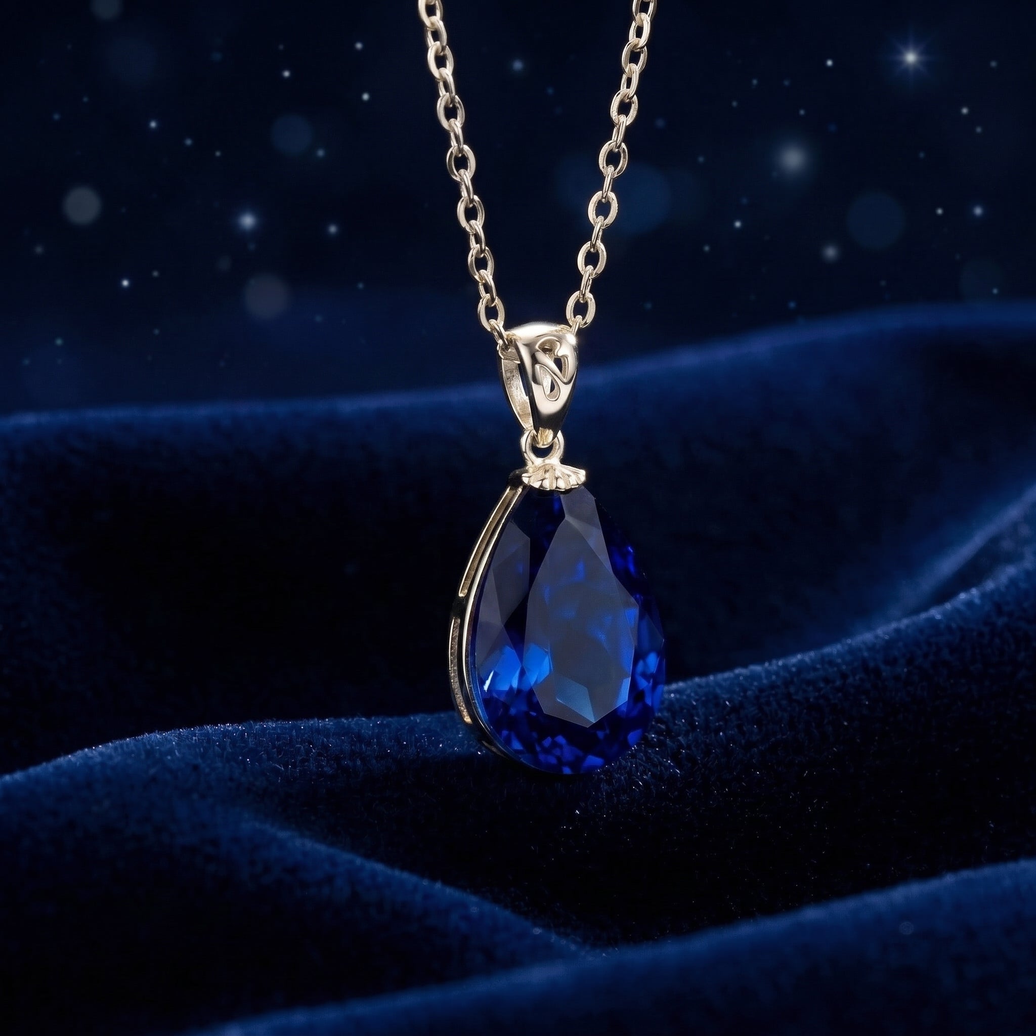 the-azurise-pear-18k-gold-vermeil in silver finish