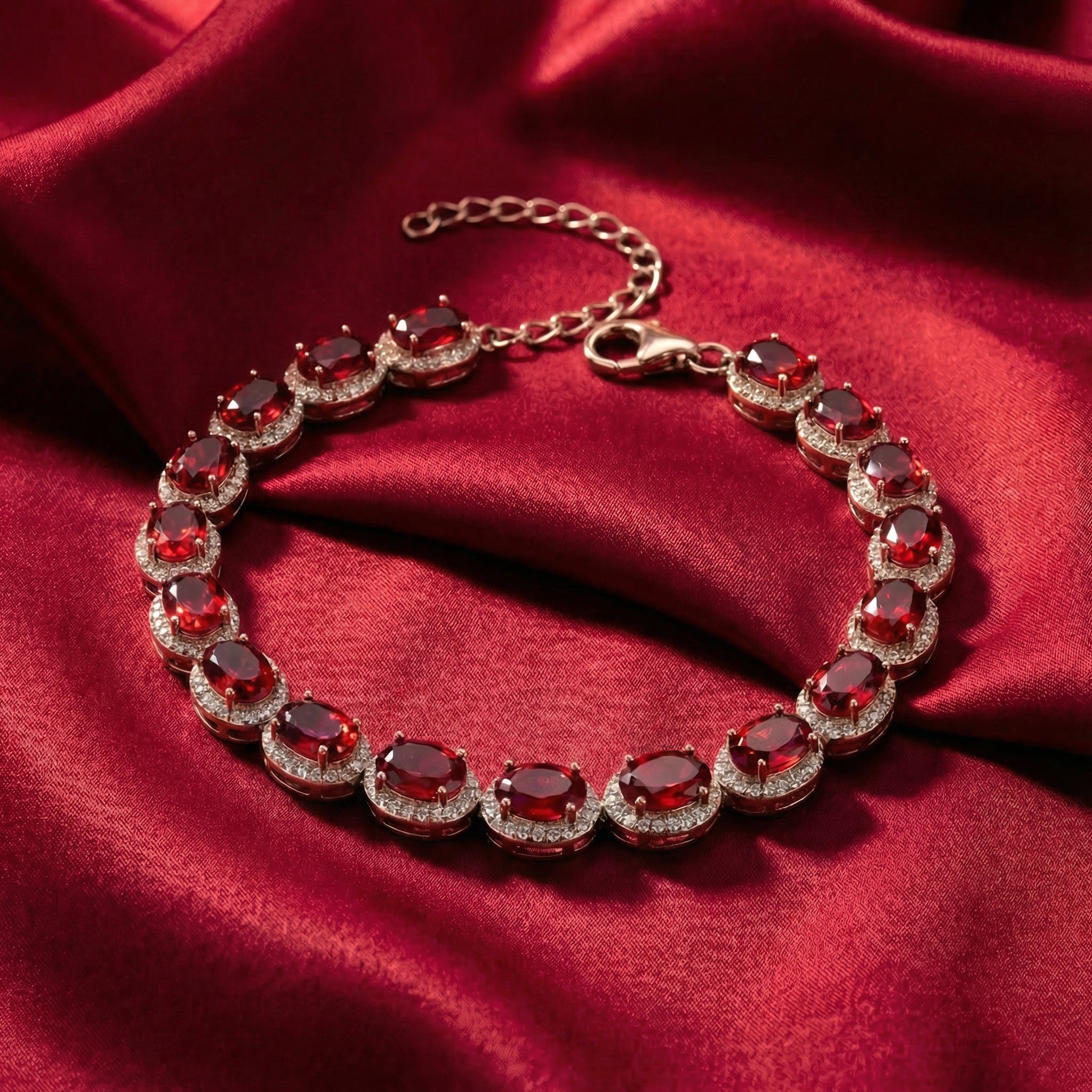 the-bellara-oval-bracelet-s925-sterling-silver in rose gold finish