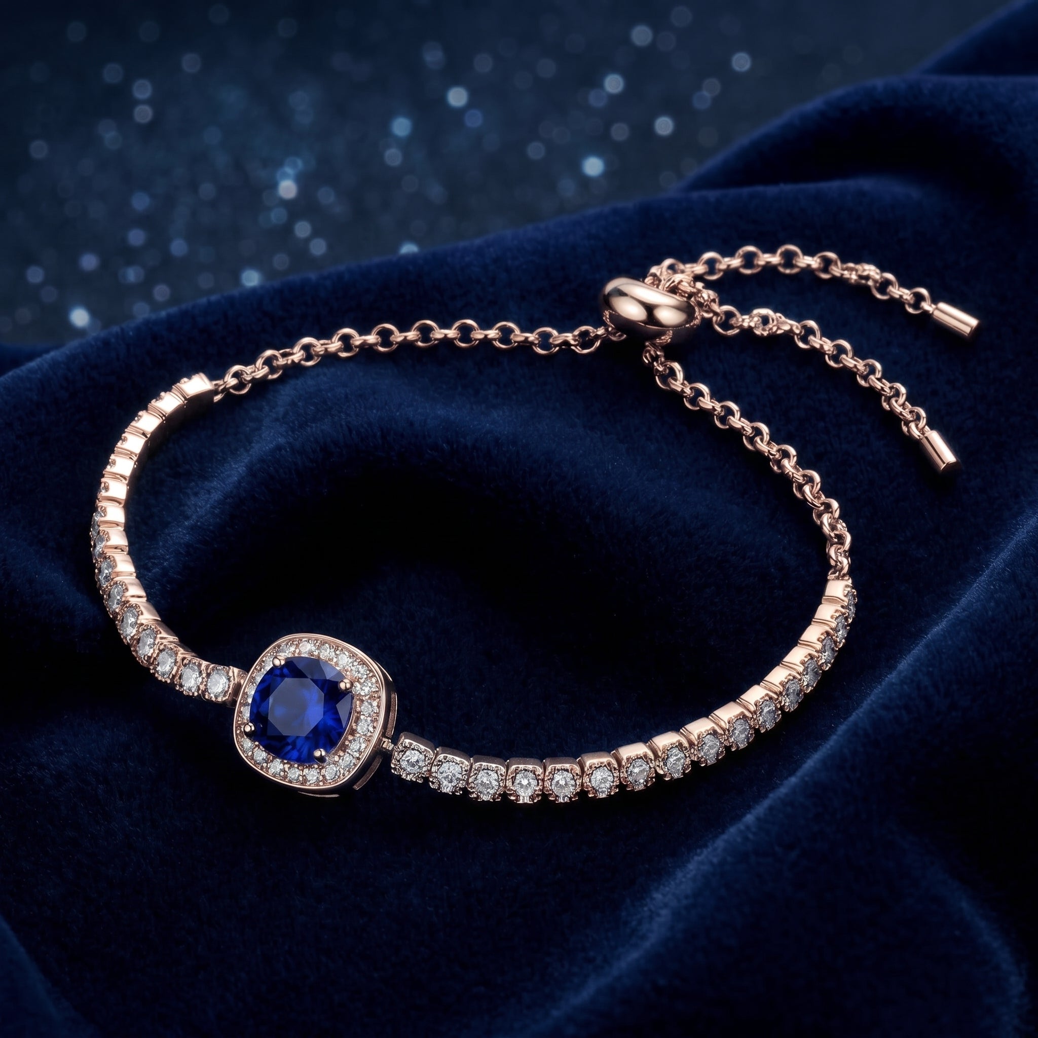 the-caelisse-bolo-bracelet-s925-sterling-silver in rose gold finish