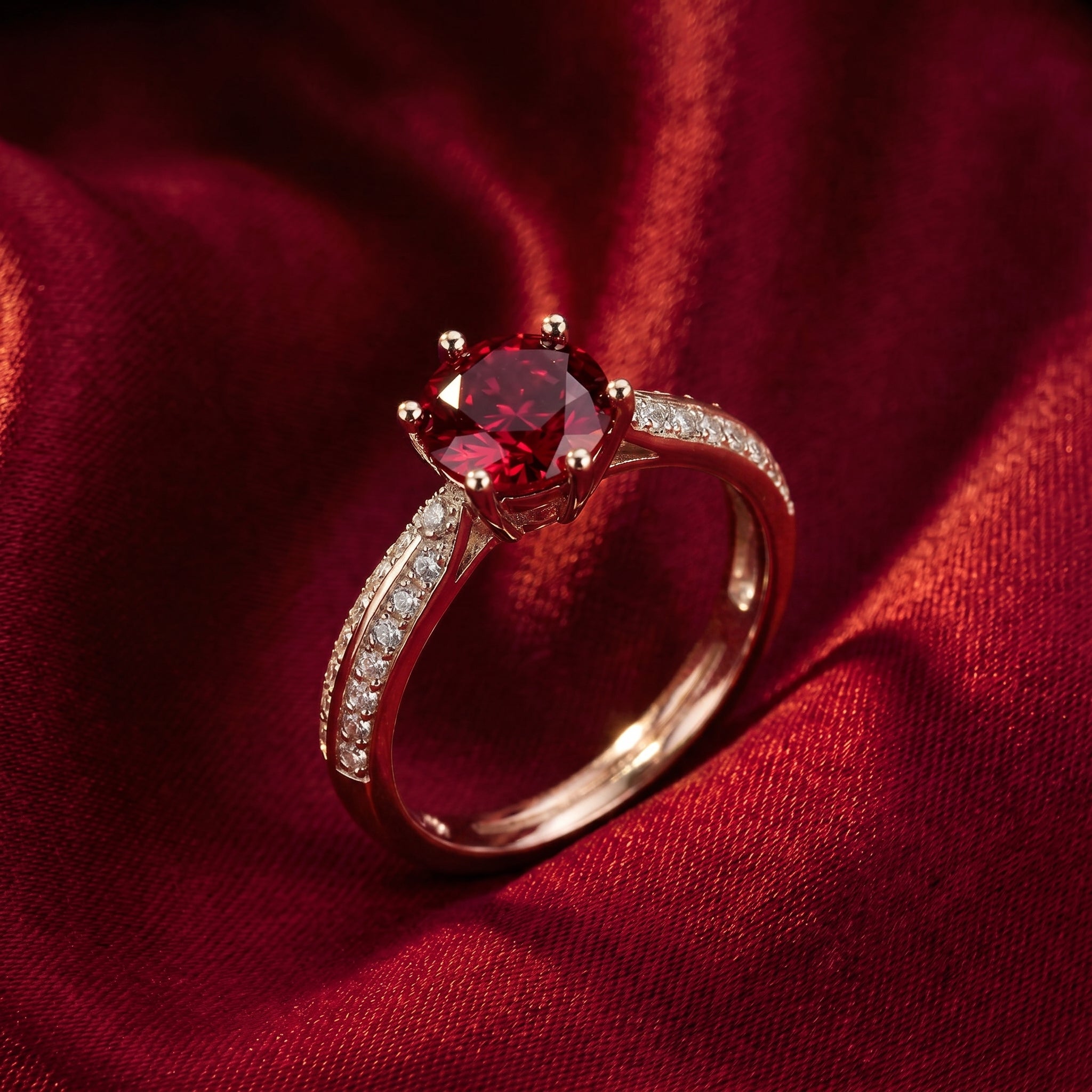 the-carissia-solitaire-s925-sterling-silver in rose gold finish