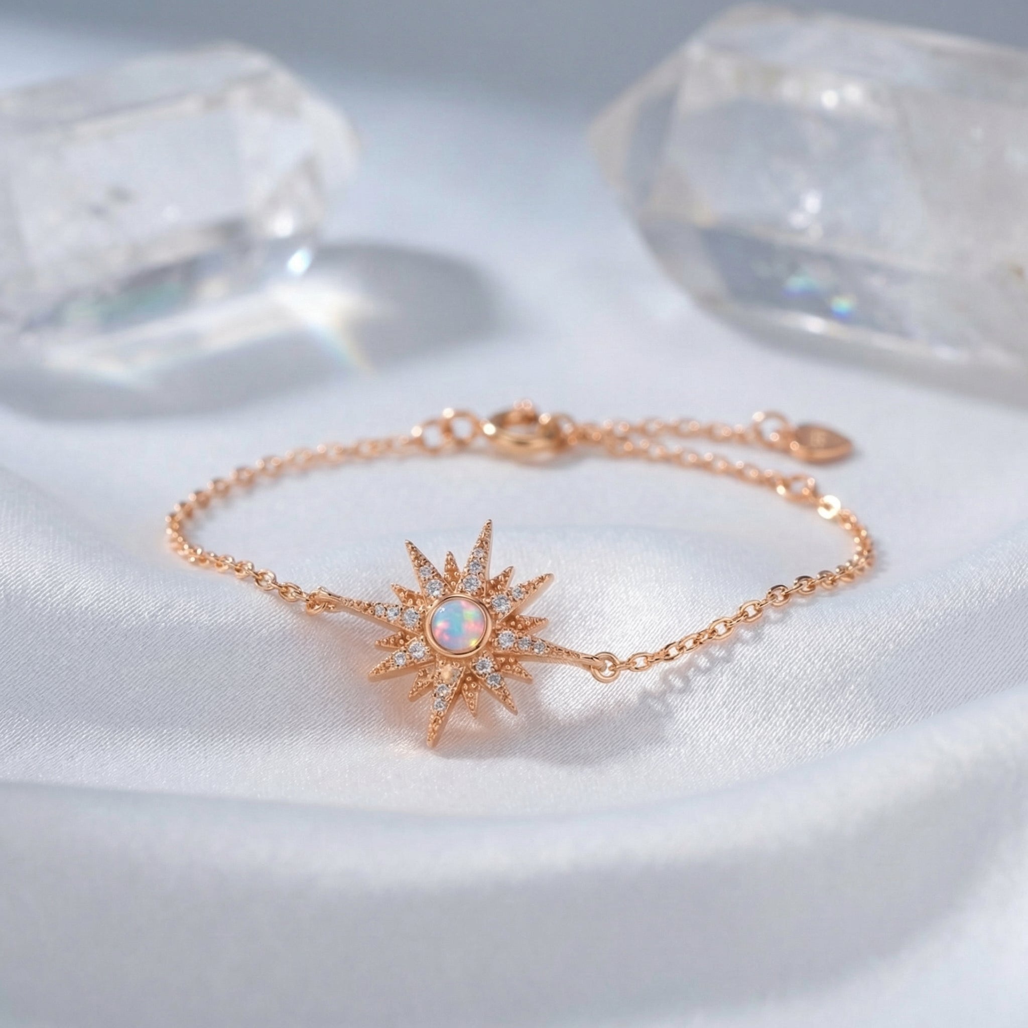 the-elowen-tennis-bracelet in rose gold finish