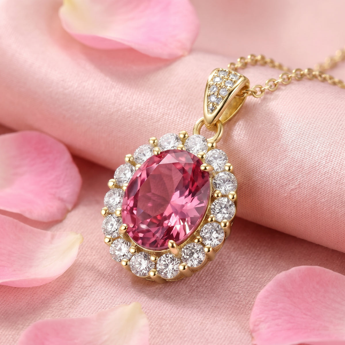 the-octavia-halo-pendant-s925-sterling-silver in gold finish