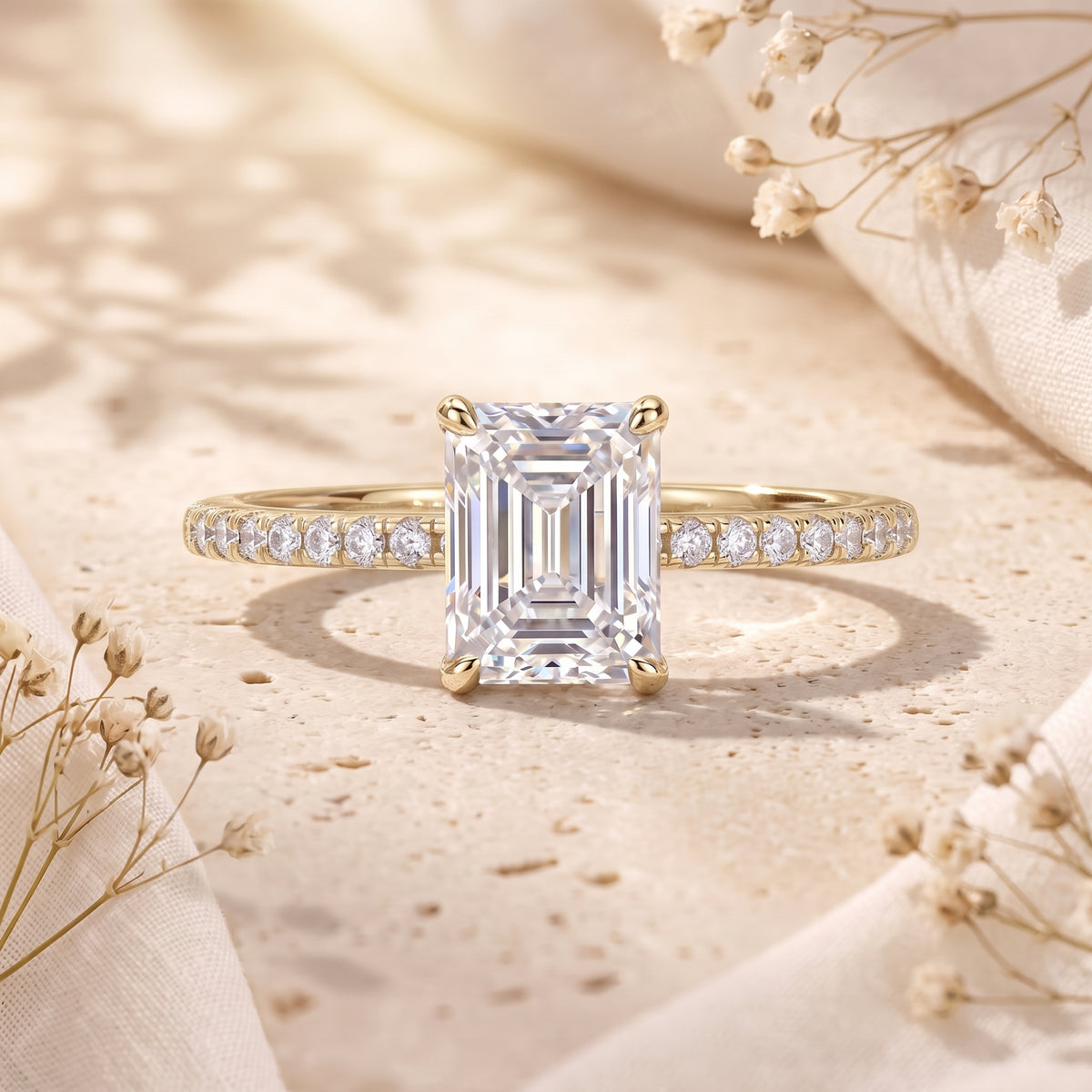 the-selyndra-ring in gold finish