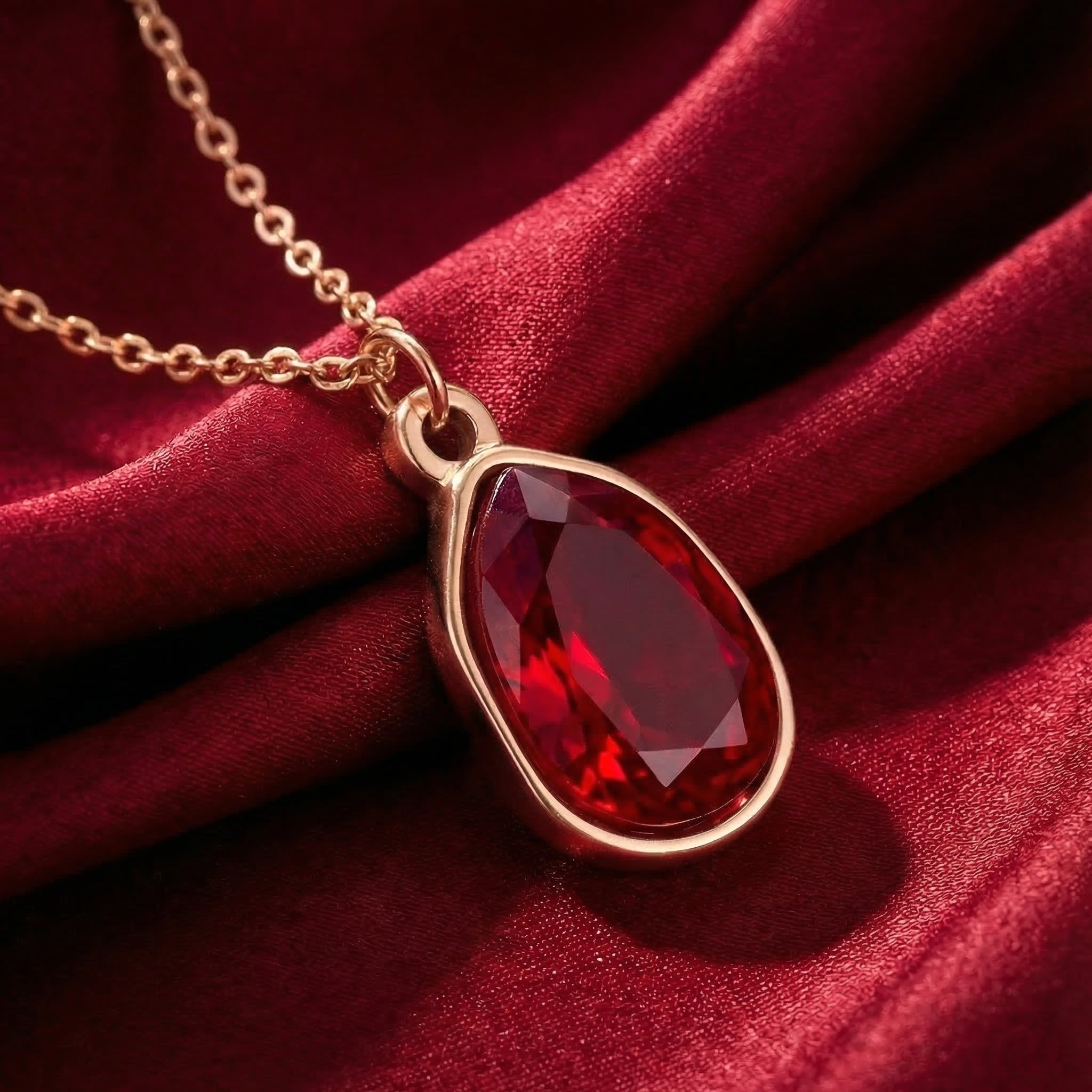 the-thalira-teardrop-sterling-silver in rose gold finish