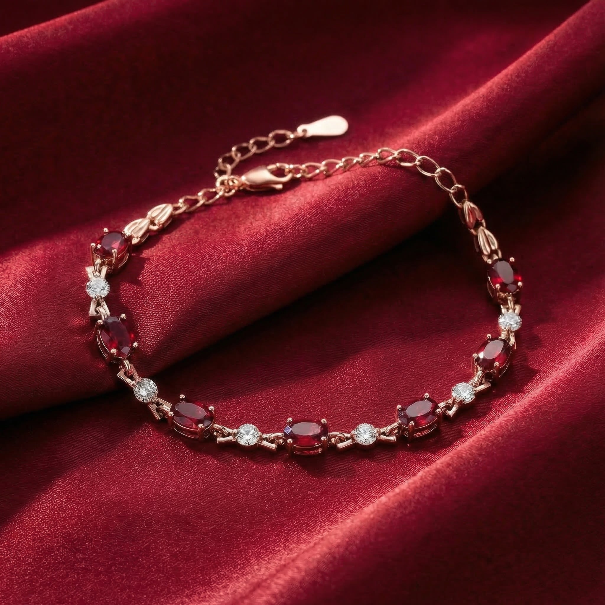 the-vivara-oval-bracelet-s925-sterling-silver in rose gold finish
