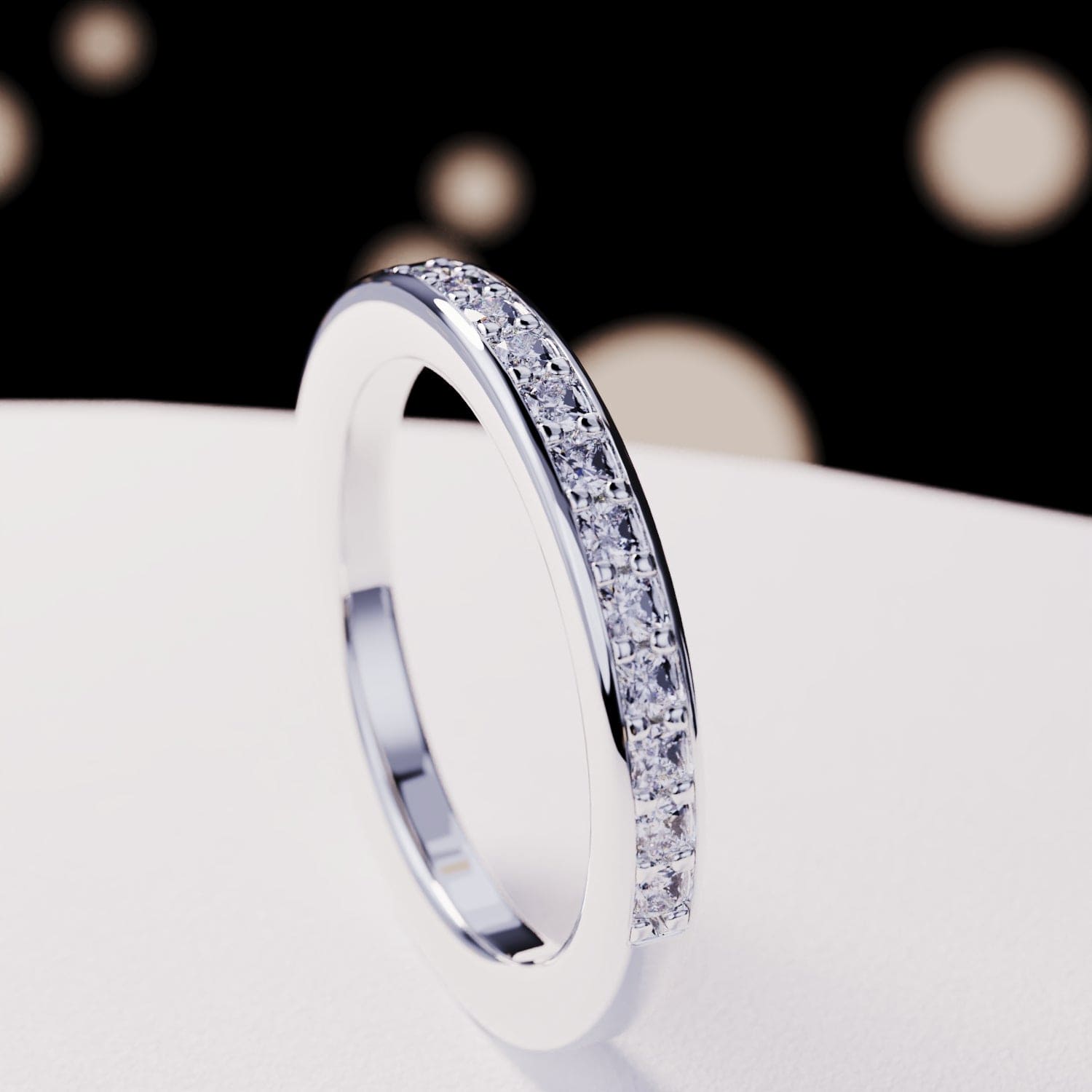The Promise: Half Eternity Ring - S925 Sterling Silver