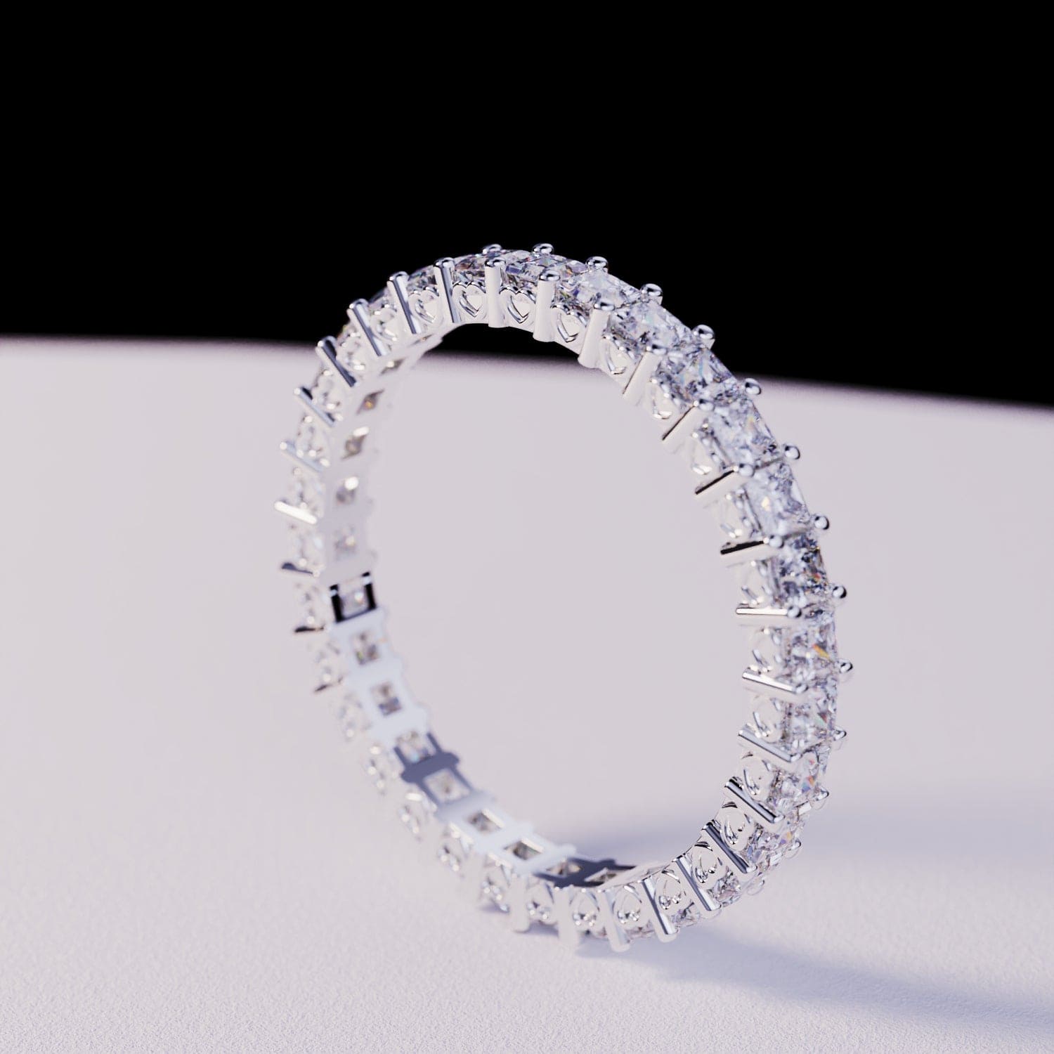The Eternity: Channel Ring - S925 Sterling Silver