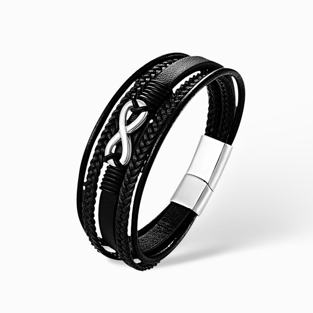 To My Son | I Will Always Be With You | Leather Bracelet