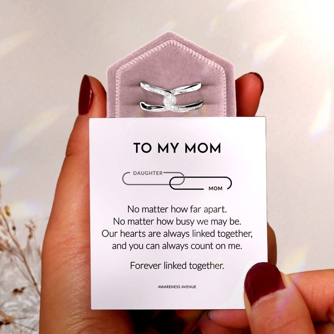Mother & Daughter | Forever Linked Together | S925 Infinity Ring