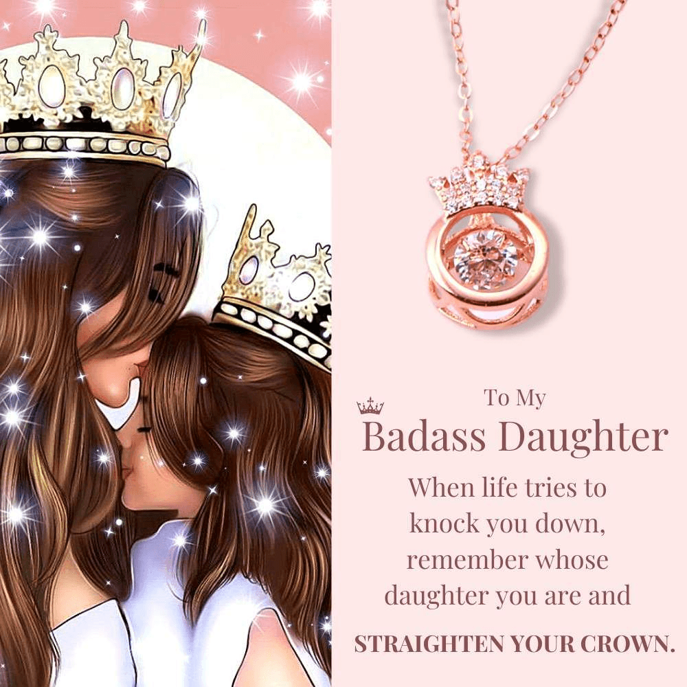 Daughter | Straighten Your Crown | 925 Silver Necklace-Awareness Avenue-Daughter,gift: All,gift: Daughter,Jewelry,Necklace,necklace: All,necklace: Daughter,Silver