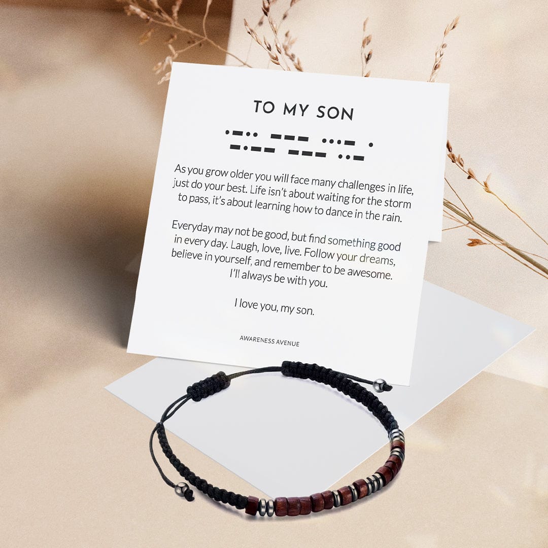 To My Son | I love you | Morse Code Bracelet