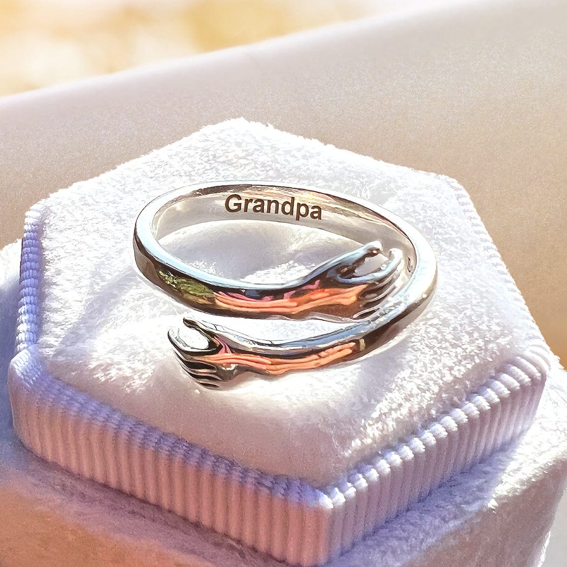 SALE 22% OFF - Hand Stamped Name Ring - Unique Gift - Sterling Silver |  Hand stamped ring, Online jewelry store, Wedding rings rose gold