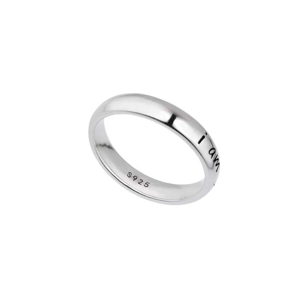 925 Sterling Silver 'I Am Enough' Ring-Awareness Avenue™-Awareness,best-seller,enough,gift: All,gift: Inspirational,IAmEnough,jewellery,Jewelry,Ring,ring: All,ring: Inspirational,Semicolon,Silver
