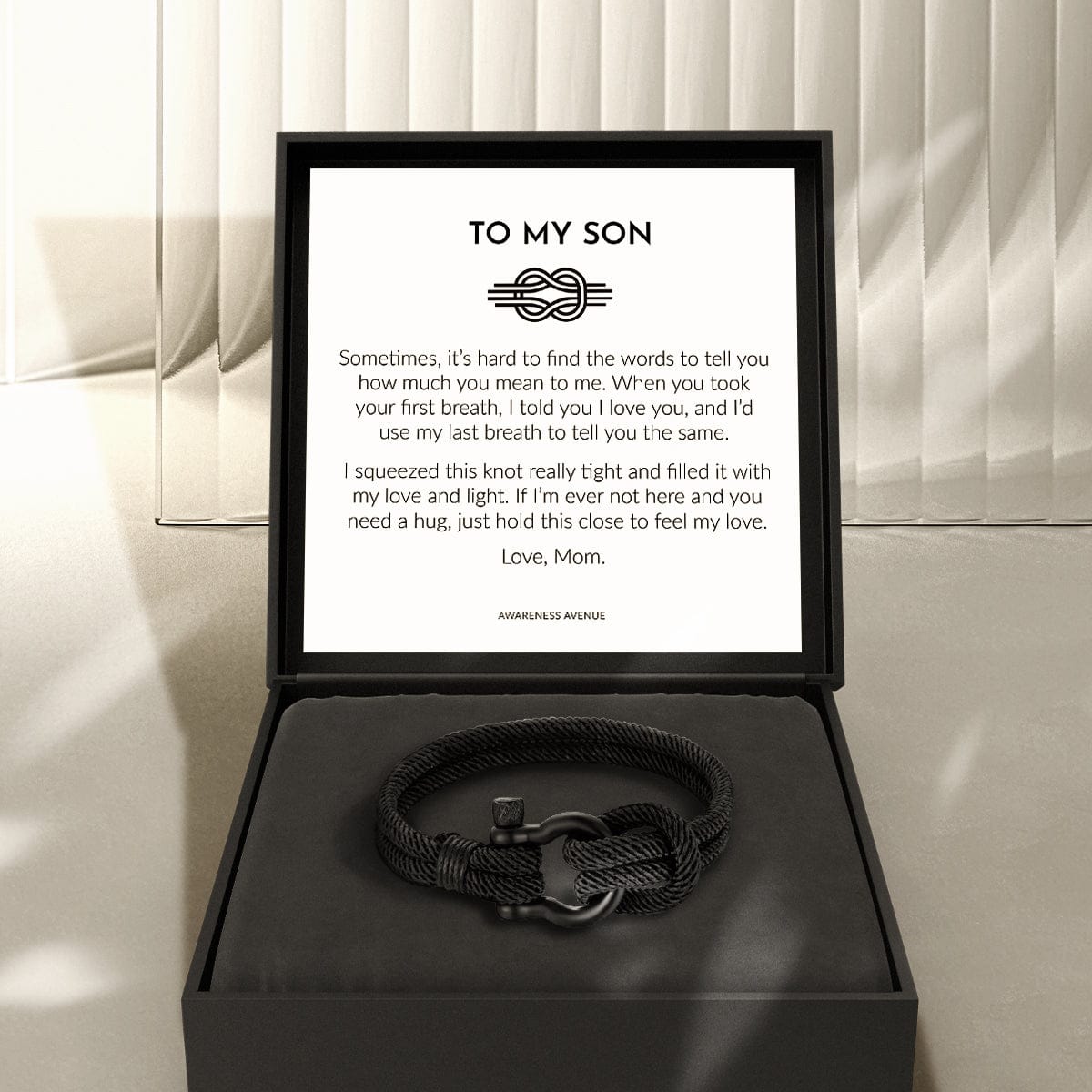To My Son Love You Forever Nautical Bracelet – WAVAO