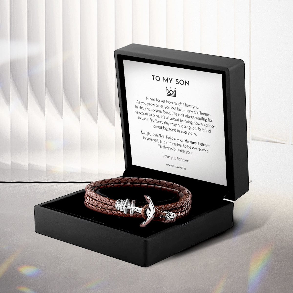 To My Son | Love You Forever | Anchor Bracelet