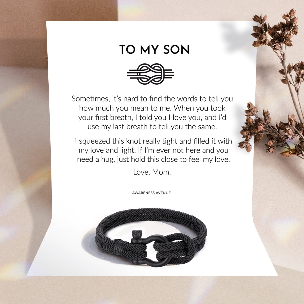To My Son | Feel My Love | Nautical Gift Bracelet