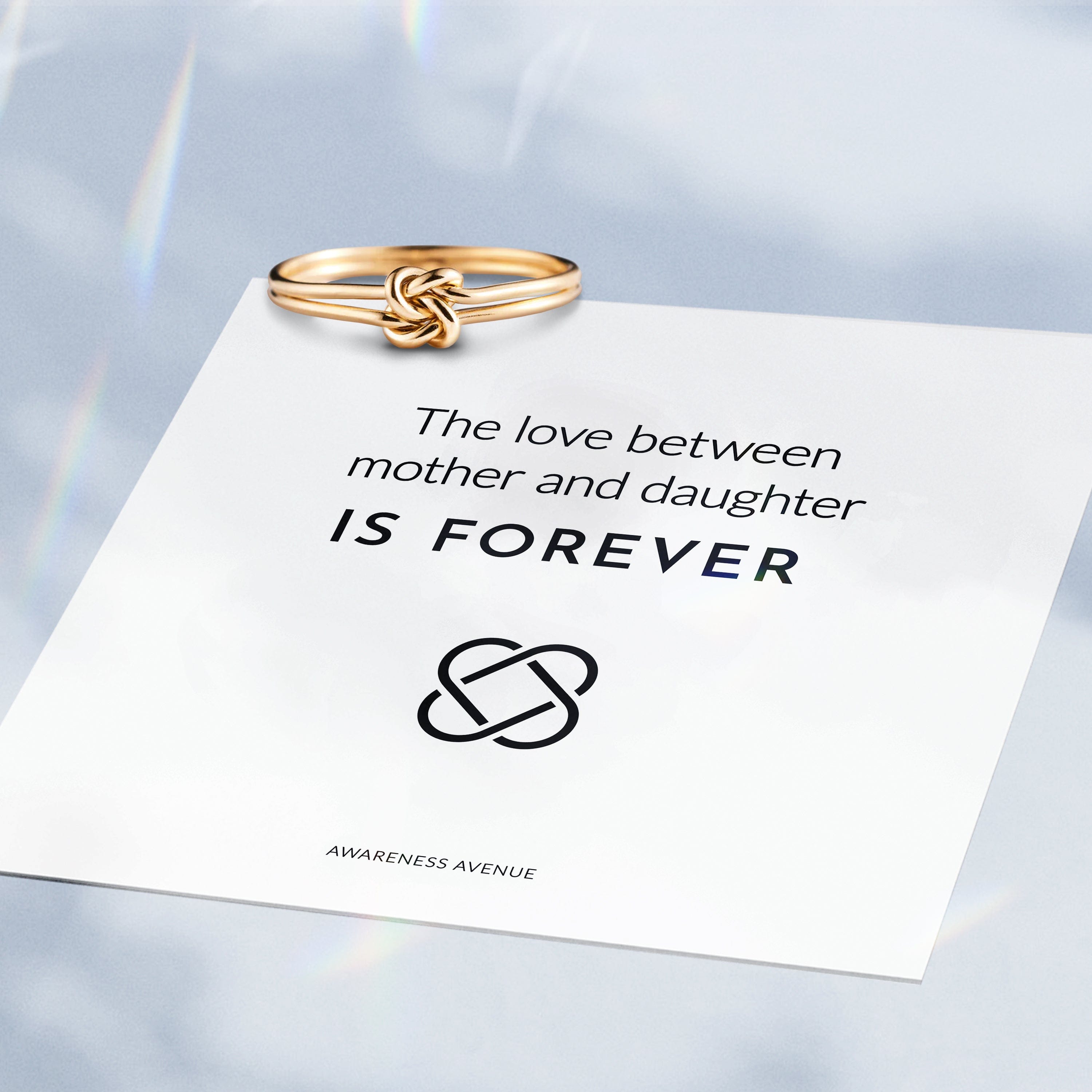 Mother & Daughter | A Promise Knot | 14K Gold Ring