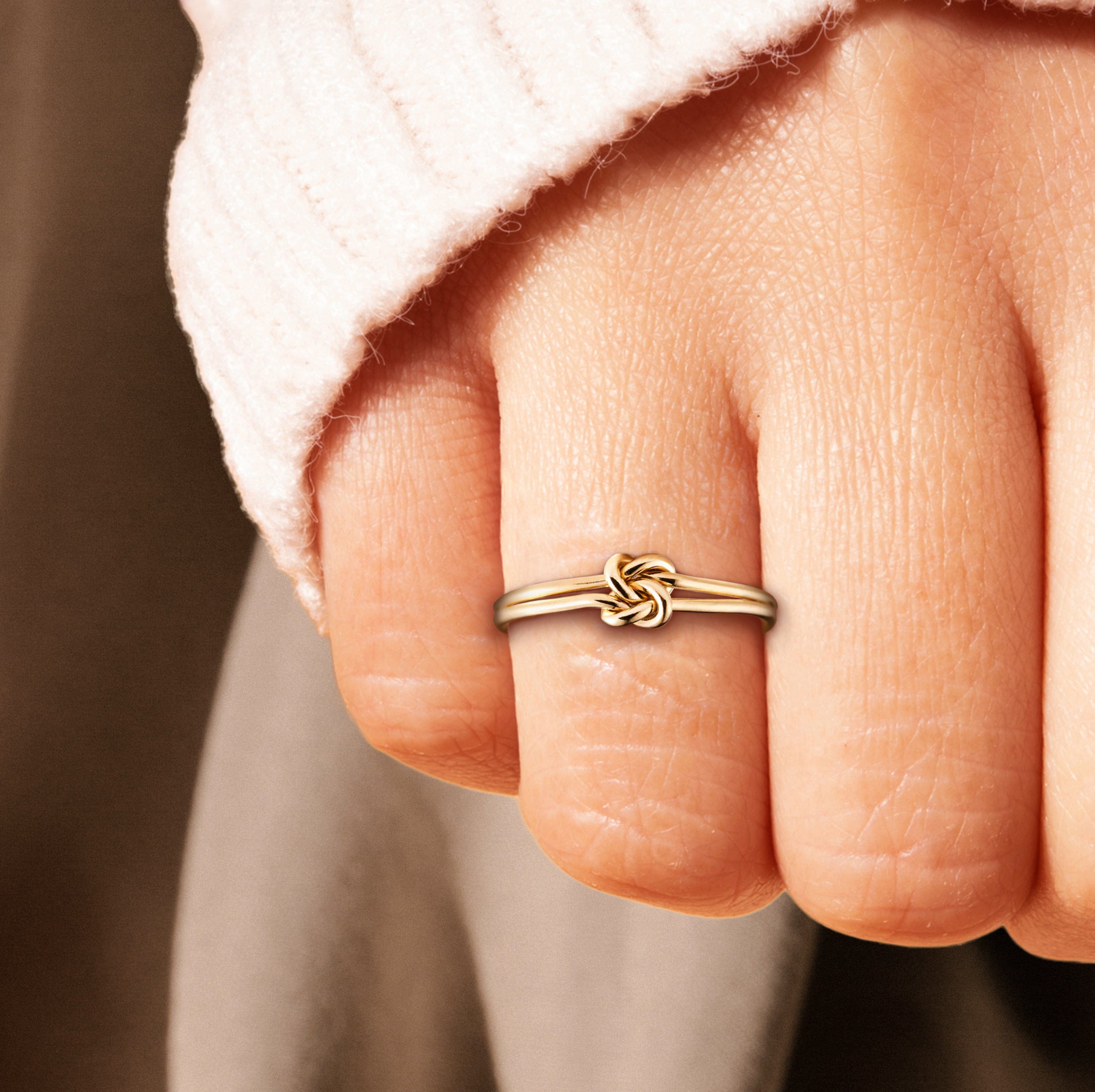 Mother & Daughter | A Promise Knot | 14K Gold Ring